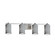 Textile LED Bath Bar in Brushed Nickel (102|FAB-8444-10-GRAY-NCKL-LED4-2800)