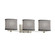 Textile Three Light Bath Bar in Brushed Nickel (102|FAB-8443-30-GRAY-NCKL)