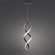 Interlace LED Mini Pendant in Black (34|PD-47821-BK)