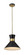Soriano One Light Pendant in Matte Black + Heritage Brass (224|728P13-MB-HBR)