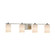 Clouds Four Light Bath Bar in Matte Black (102|CLD-8444-10-MBLK)