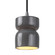 Radiance One Light Pendant in Gloss Grey (102|CER-6500-GRY-CROM-BKCD)