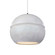 Radiance One Light Pendant in Concrete (102|CER-6415-CONC-MBLK-WTCD)