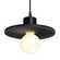 Radiance One Light Pendant in Carbon - Matte Black (102|CER-6325-CRB-DBRZ-BKCD)