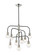 Neutra Nine Light Chandelier in Matte Black + Polished Nickel (224|621-9MB-PN)