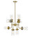 Calliope Eight Light Chandelier in Foundry Brass (224|617-8FB)