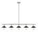 Casa Five Light Linear Chandelier in Brushed Nickel (224|613-5L-BN+MB)