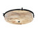 Alabaster Rocks Three Light Flush-Mount in Matte Black (102|ALR-8987-MBLK)