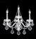 Vienna Three Light Wall Sconce in Silver (64|94203S22)