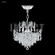 Mini Crystal Chandelier Three Light Chandelier in Silver (64|40623S11)