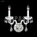Palace Ice Two Light Wall Sconce in Silver (64|40462S00)