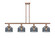 Ballston Urban Four Light Island Pendant in Antique Copper (405|916-4I-AC-G73)