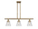 Ballston Urban Three Light Island Pendant in Brushed Brass (405|916-3I-BB-G62)