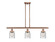 Ballston Urban Three Light Island Pendant in Antique Copper (405|916-3I-AC-G54)