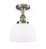 Ballston Urban One Light Semi-Flush Mount in Brushed Satin Nickel (405|916-1C-SN-G71)