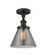 Ballston Urban One Light Semi-Flush Mount in Oil Rubbed Bronze (405|916-1C-OB-G43)