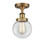Ballston Urban LED Semi-Flush Mount in Brushed Brass (405|916-1C-BB-G202-6-LED)