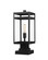 Nuri One Light Outdoor Pier Mounted Fixture in Black (224|596PHMS-SQPM-BK)