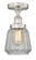 Edison One Light Semi-Flush Mount in Brushed Satin Nickel (405|616-1F-SN-G142)
