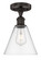 Edison One Light Semi-Flush Mount in Oil Rubbed Bronze (405|616-1F-OB-GBC-82)