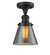 Franklin Restoration One Light Semi-Flush Mount in Oil Rubbed Bronze (405|517-1CH-OB-G63)