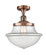 Franklin Restoration One Light Semi-Flush Mount in Antique Copper (405|517-1CH-AC-G542)