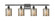 Ballston Four Light Bath Vanity in Matte Black (405|516-4W-BK-G116)