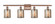 Ballston LED Bath Vanity in Antique Copper (405|516-4W-AC-G116-LED)