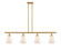 Ballston Four Light Island Pendant in Satin Gold (405|516-4I-SG-G391)