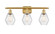 Ballston LED Bath Vanity in Satin Gold (405|516-3W-SG-G654-6-LED)