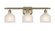 Ballston LED Bath Vanity in Antique Brass (405|516-3W-AB-G411-LED)