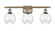 Ballston Three Light Bath Vanity in Antique Brass (405|516-3W-AB-G362)