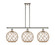 Ballston Three Light Island Pendant in Polished Nickel (405|516-3I-PN-G122-10RB) Ballston Three Light Island Pendant in Polished Nickel (405|516-3I-PN-G122-10RB)