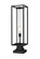 Dunbroch One Light Outdoor Pier Mounted Fixture in Black (224|584PHBS-SQPM-BK)