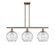 Ballston LED Island Pendant in Brushed Brass (405|516-3I-BB-G1213-10-LED)