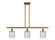 Ballston Three Light Island Pendant in Brushed Brass (405|516-3I-BB-G112)