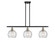 Ballston LED Island Pendant in Black Antique Brass (405|516-3I-BAB-G1213-8-LED)