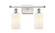 Ballston Two Light Bath Vanity in White Polished Chrome (405|516-2W-WPC-G801)