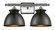 Ballston Two Light Bath Vanity in Brushed Satin Nickel (405|516-2W-SN-M14-BK)