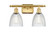 Ballston LED Bath Vanity in Satin Gold (405|516-2W-SG-G382-LED)