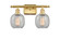 Ballston LED Bath Vanity in Satin Gold (405|516-2W-SG-G105-LED)