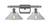 Ballston Two Light Bath Vanity in Polished Chrome (405|516-2W-PC-G132)