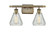 Ballston LED Bath Vanity in Antique Brass (405|516-2W-AB-G275-LED)