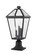 Talbot Three Light Outdoor Pier Mounted Fixture in Black (224|579PHBR-533PM-BK)