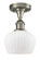 Ballston One Light Semi-Flush Mount in Brushed Satin Nickel (405|516-1C-SN-G91)