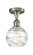 Ballston One Light Semi-Flush Mount in Brushed Satin Nickel (405|516-1C-SN-G1213-6)