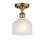 Ballston LED Semi-Flush Mount in Brushed Brass (405|516-1C-BB-G411-LED)