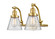 Franklin Restoration LED Bath Vanity in Satin Gold (405|515-2W-SG-G62-LED)