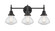 Caden LED Bath Vanity in Matte Black (405|447-3W-BK-G324-LED)