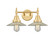 Caden LED Bath Vanity in Satin Gold (405|447-2W-SG-G2-LED)